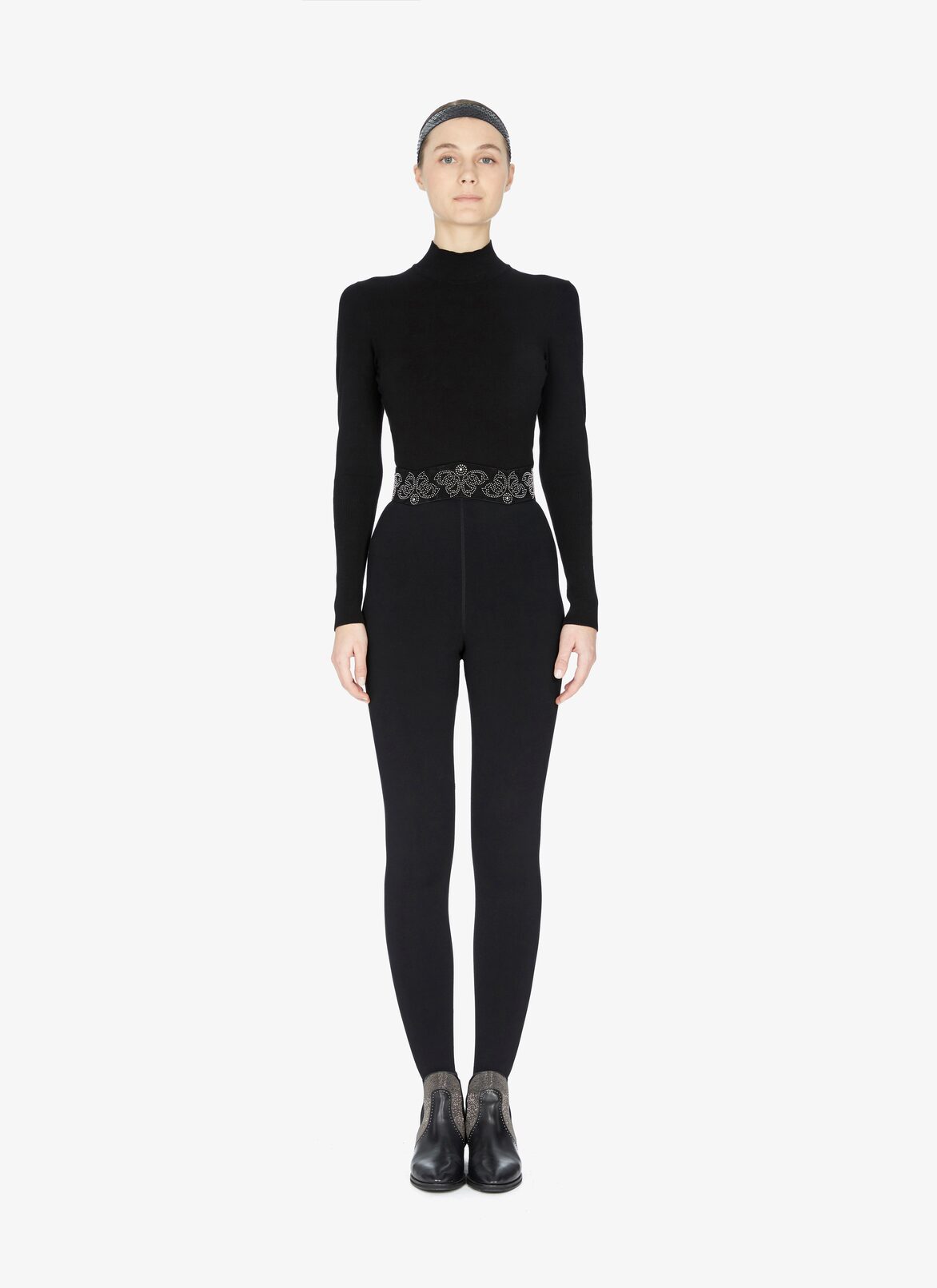 BELT SUEDE PAPILLON BLACK ALAÏA BLACK  BELT SUEDE PAPILLON BLACK